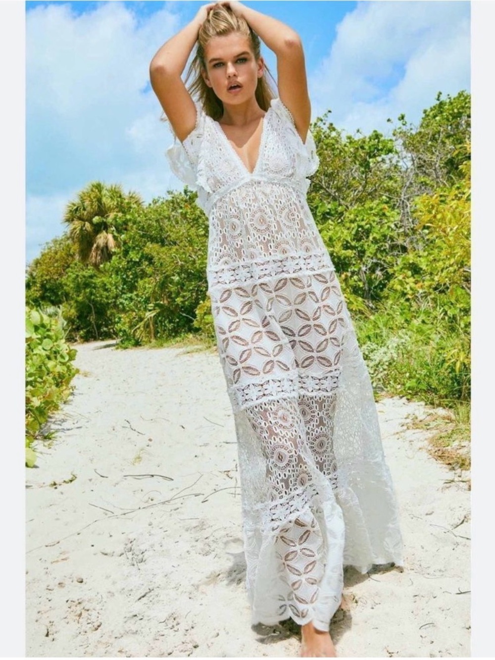 NWOT Waimari Nicole Maxi Dress in Ivory Small